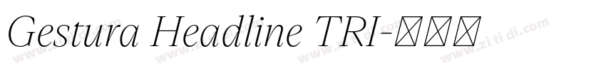 Gestura Headline TRI字体转换 Gestura Headline TRI字体转换